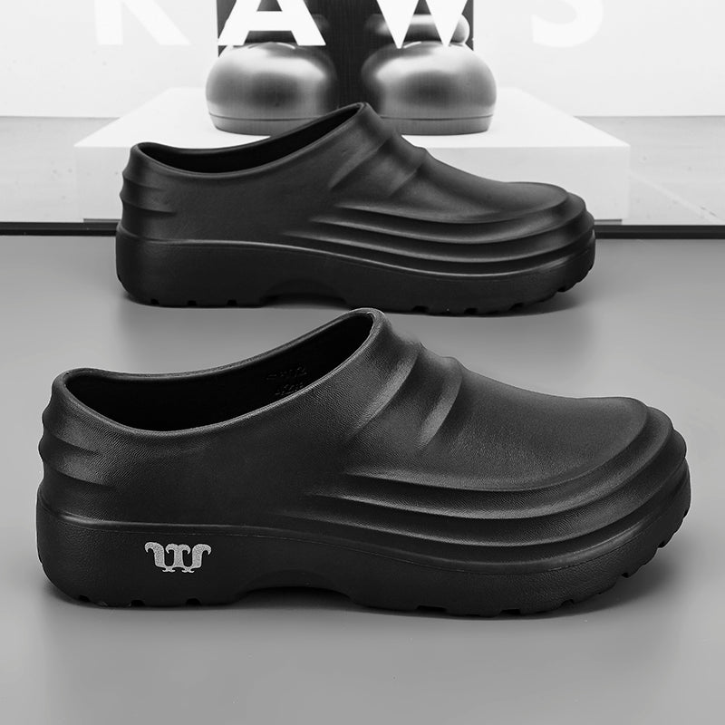Anti Slip Oil Proof Chef Work Shoes Lightweight Slip Resistant Kitchen Safety Shoes