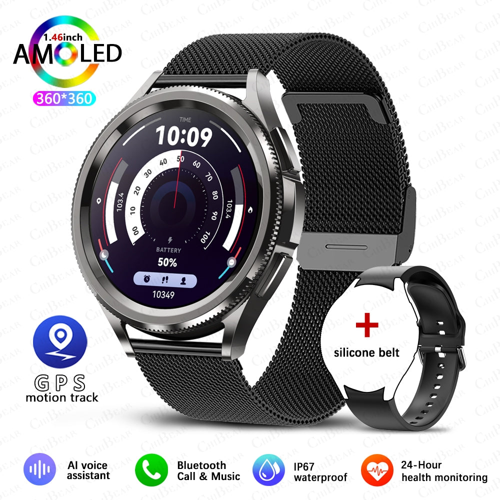 Galaxy Watch 6 Smartwatch for Men with GPS, AMOLED Display, and 100+ Sport Modes