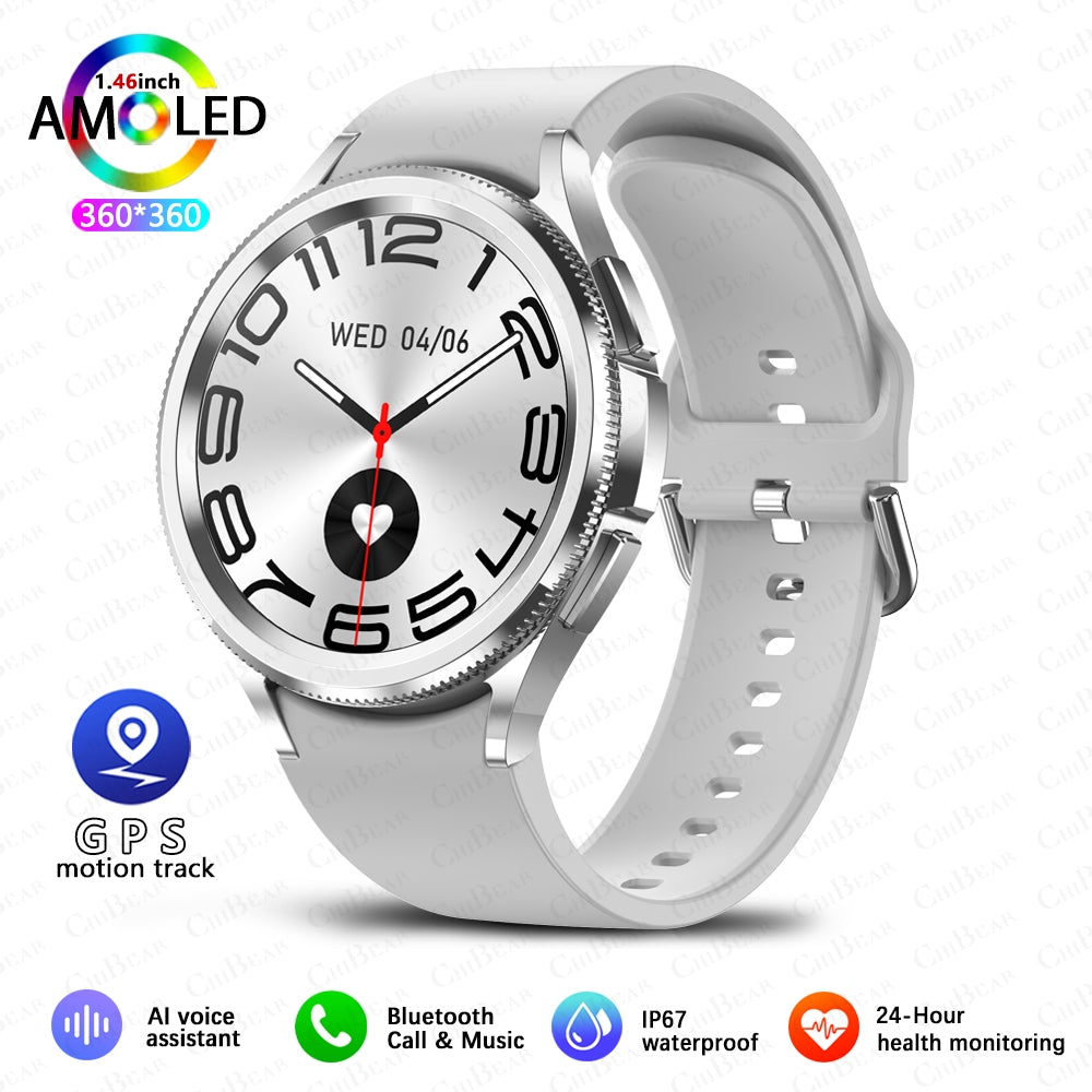 Galaxy Watch 6 GPS Smartwatch for Men with AMOLED Display and 100+ Sport Modes