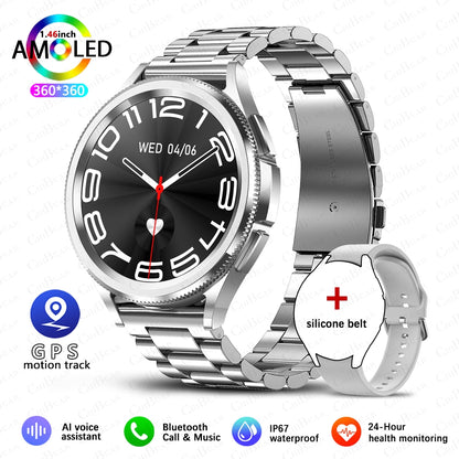 Galaxy Watch 6 GPS Smartwatch for Men with AMOLED Display and 100+ Sport Modes