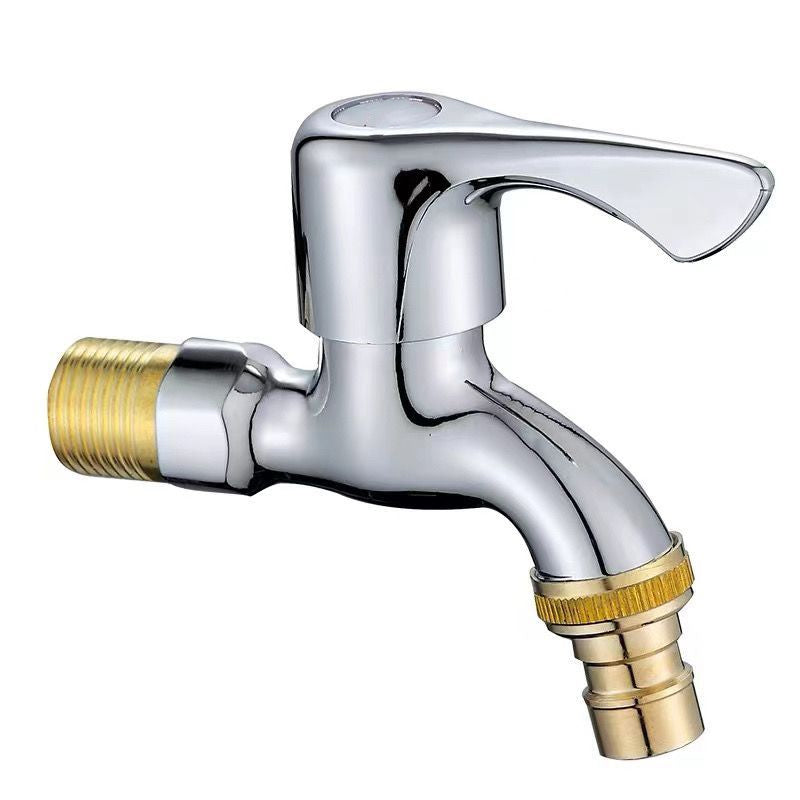Wall Mounted Garden Water Tap with Quick Connector Durable Hose Faucet for Balcony & Outdoor Use