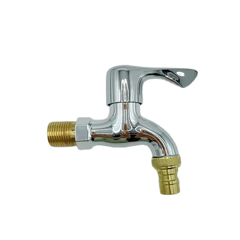 Wall Mounted Garden Water Tap with Quick Connector Durable Hose Faucet for Balcony & Outdoor Use