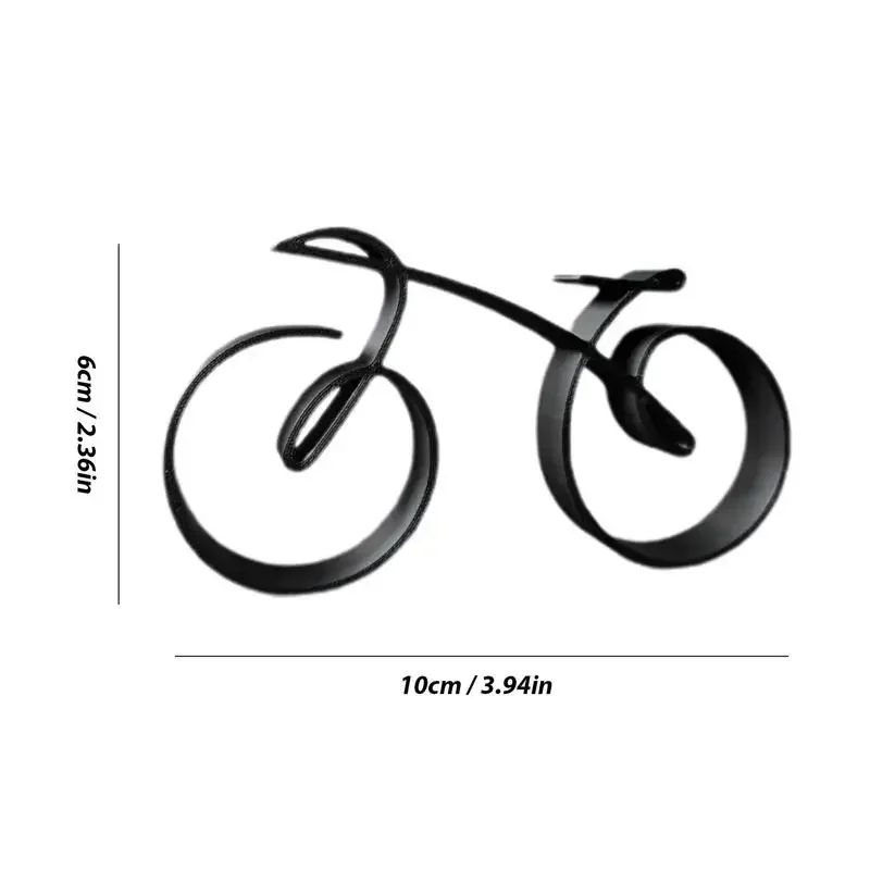 Minimalist Acrylic Bicycle Sculpture – Modern Desk Decor Ornament, Creative Office & Home Accent Gift
