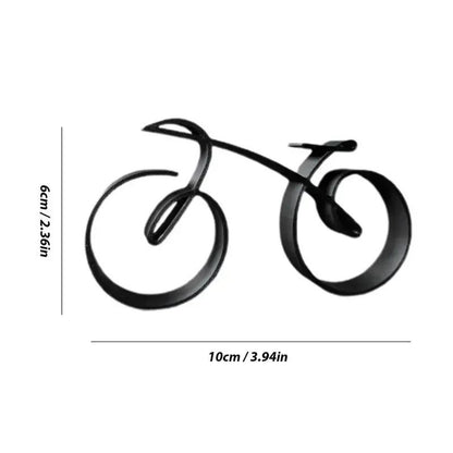 Minimalist Acrylic Bicycle Sculpture – Modern Desk Decor Ornament, Creative Office & Home Accent Gift