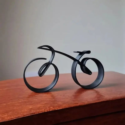 Minimalist Acrylic Bicycle Sculpture – Modern Desk Decor Ornament, Creative Office & Home Accent Gift
