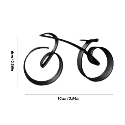 Minimalist Acrylic Bicycle Sculpture – Modern Desk Decor Ornament, Creative Office & Home Accent Gift