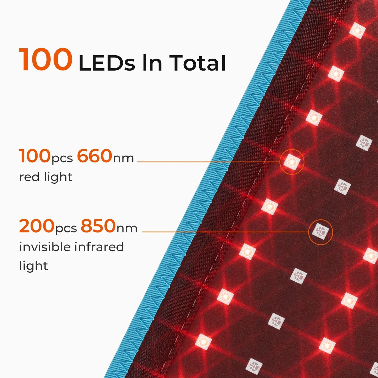 Red Light Therapy Belt with 100 LEDs for Fat Loss and Pain Relief asdas