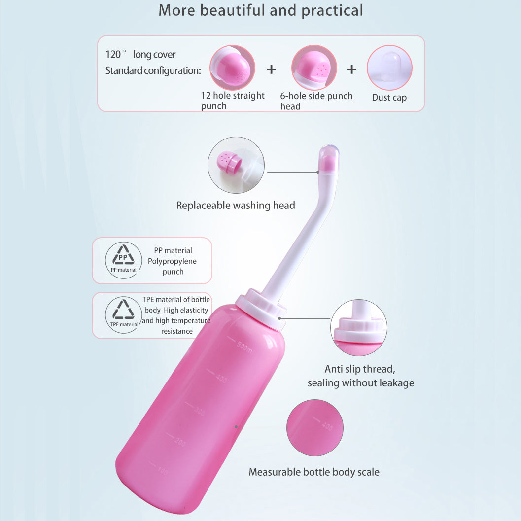Portable Travel Bidet Bottle Handheld Peri Bottle for Postpartum and Baby Care
