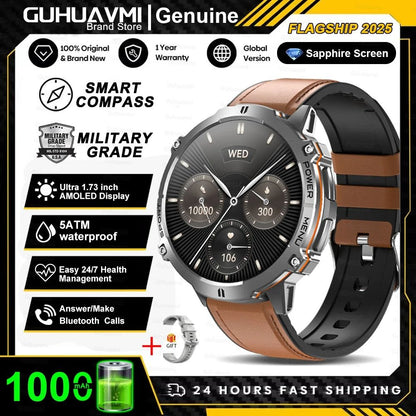 T-Rex 3 Military Grade Smartwatch | 10ATM Waterproof & GPS | Executive 1000mAh Battery AMOLED Sports System