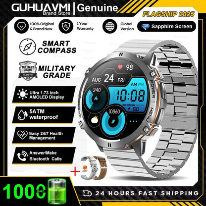 T-Rex 3 Military Grade Smartwatch | 10ATM Waterproof & GPS | Executive 1000mAh Battery AMOLED Sports System