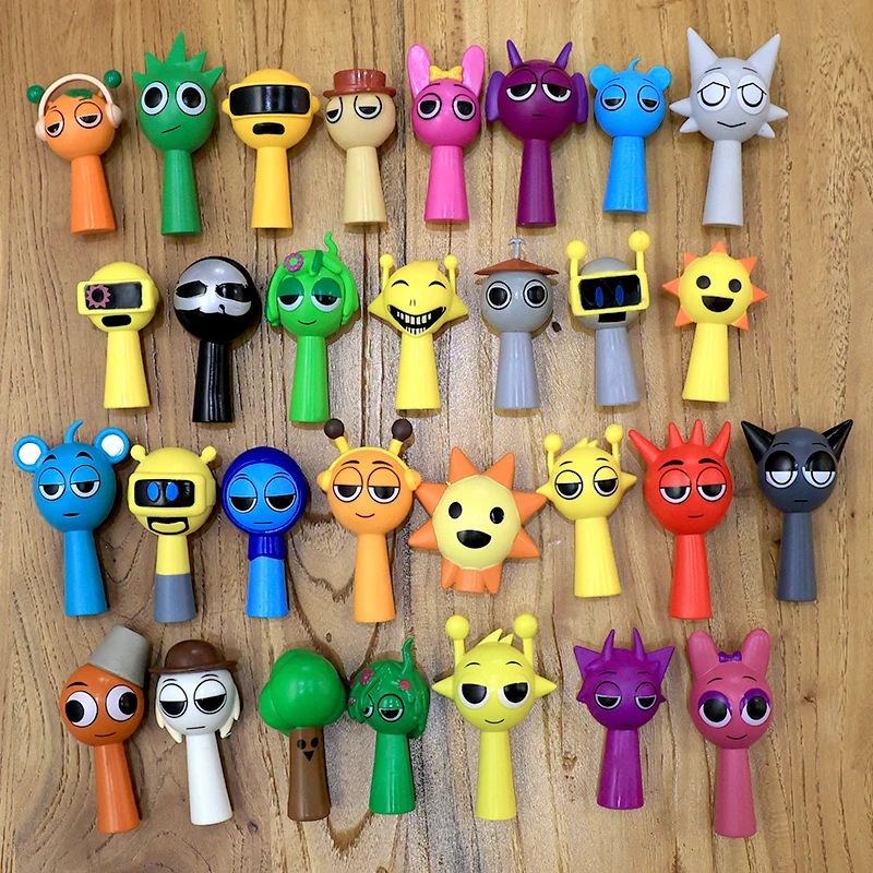 Sprunki Mini Figure Set 24PCS Cartoon Action Figures for Collectors, Gamers & Room Decor
