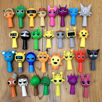 Sprunki Mini Figure Set 24PCS Cartoon Action Figures for Collectors, Gamers & Room Decor