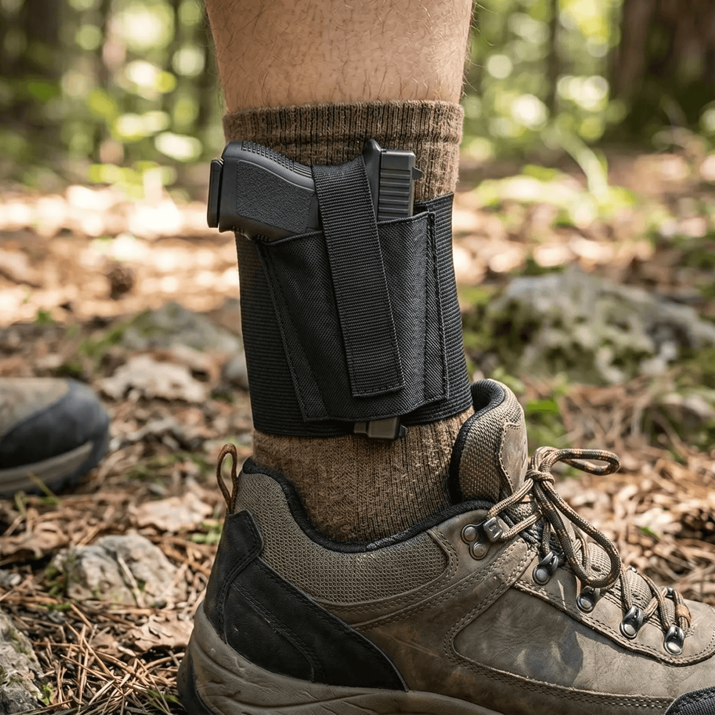 Ankle Holster for Concealed Carry Pistol Universal Leg Carry Gun Holster