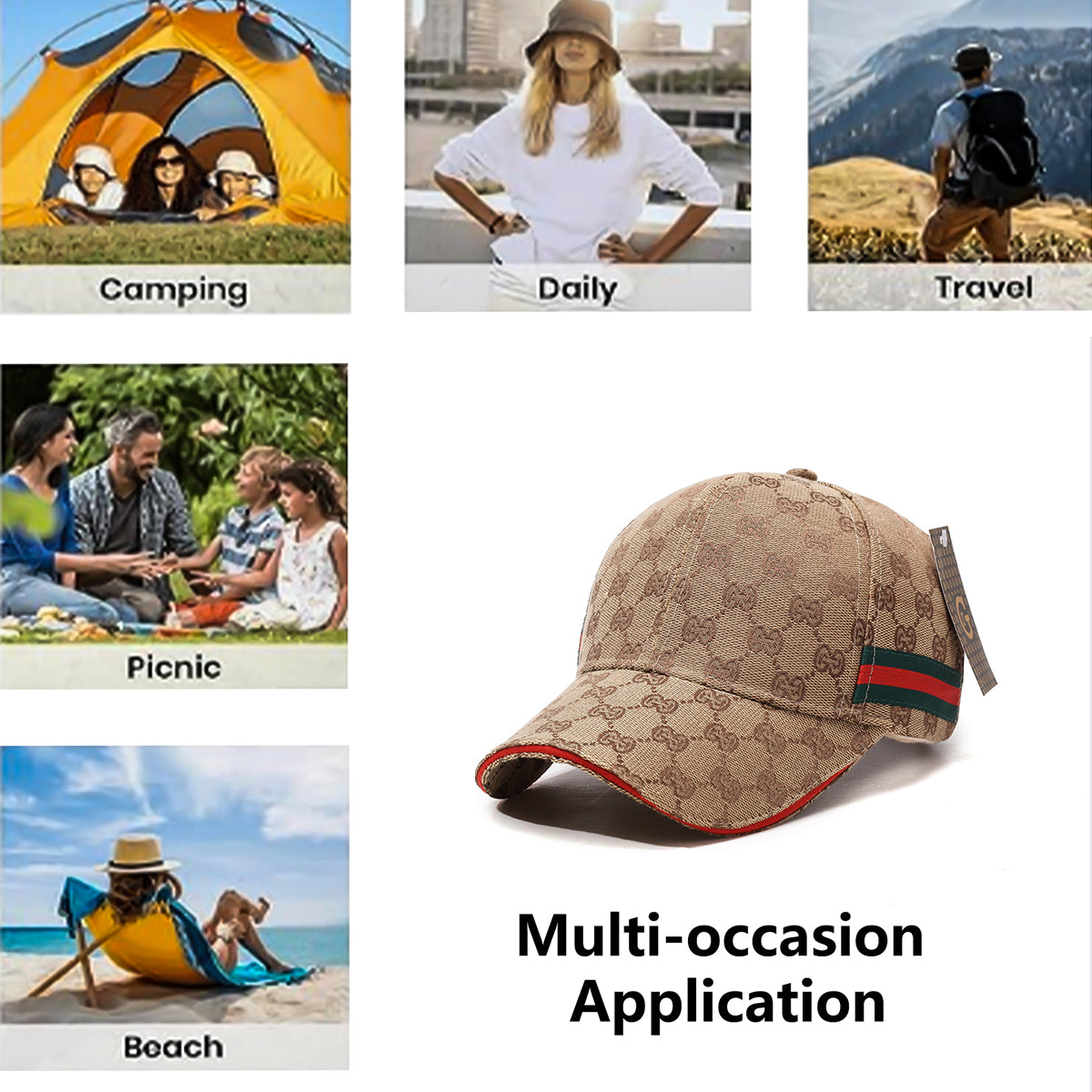 Embroidered Baseball Cap Sun Protection Outdoor Sports Hat for Men and Women