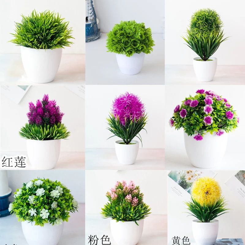EverMini Bonsai Artificial Plant Potted Green Decor