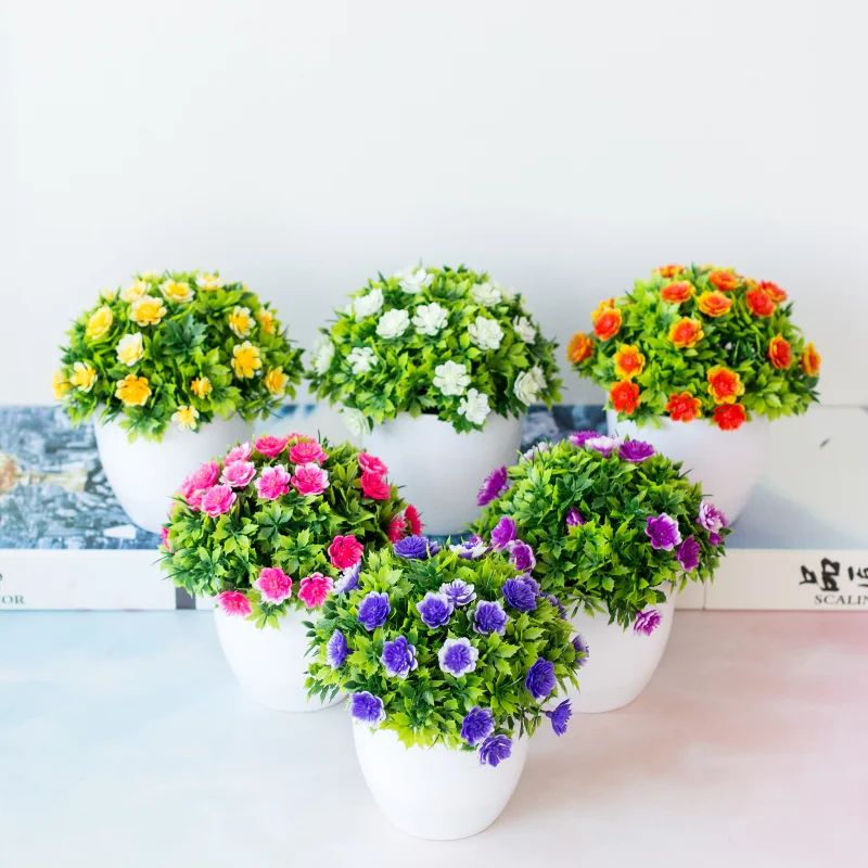 EverMini Bonsai Artificial Plant Potted Green Decor