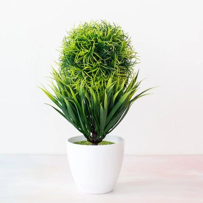 EverMini Bonsai Artificial Plant Potted Green Decor
