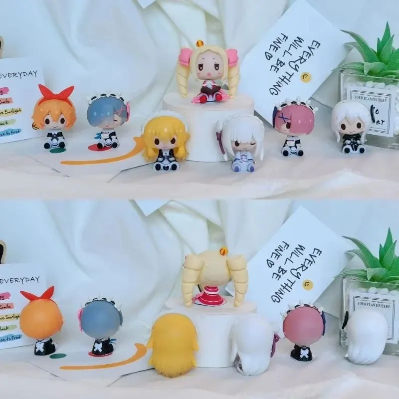 Cute Re Zero Rem Mini Anime Figurine Set