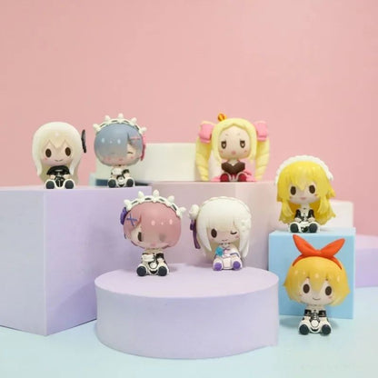 Cute Re Zero Rem Mini Anime Figurine Set