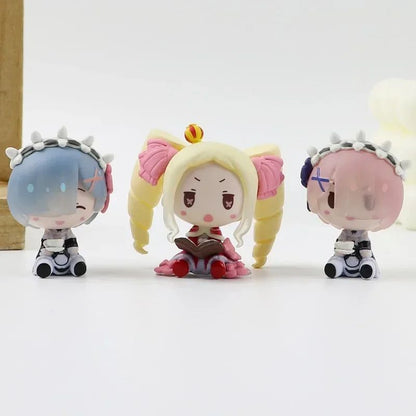 Cute Re Zero Rem Mini Anime Figurine Set