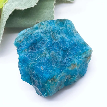 Blue Apatite Raw Stone Natural Apatite Crystal for Reiki, Home and Aquarium Decor