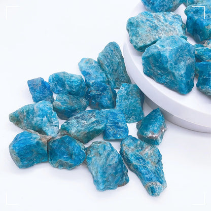Blue Apatite Raw Stone Natural Apatite Crystal for Reiki, Home and Aquarium Decor