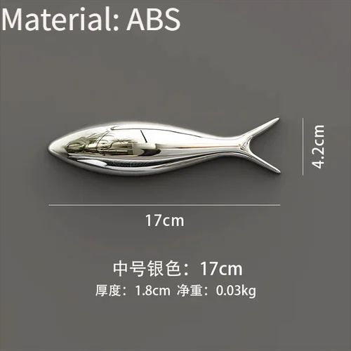 3D Electroplated Fish Wall Decor Set – Modern Metallic Art for Living Room & Restaurant Walls