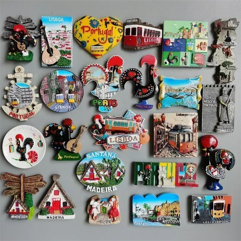 EverTravel Portugal Fridge Magnets Souvenir Resin Collection Decor
