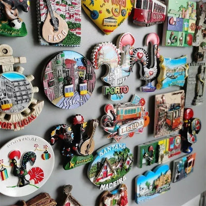 EverTravel Portugal Fridge Magnets Souvenir Resin Collection Decor