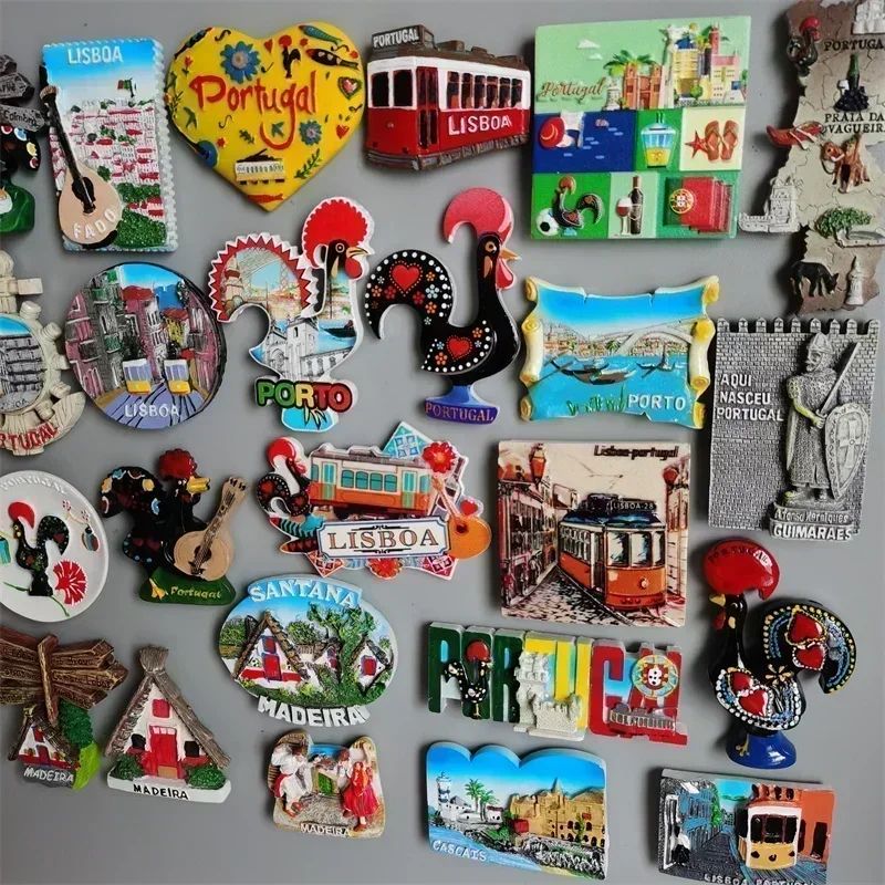 EverTravel Portugal Fridge Magnets Souvenir Resin Collection Decor