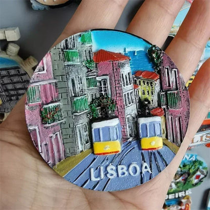 EverTravel Portugal Fridge Magnets Souvenir Resin Collection Decor