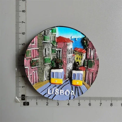 EverTravel Portugal Fridge Magnets Souvenir Resin Collection Decor