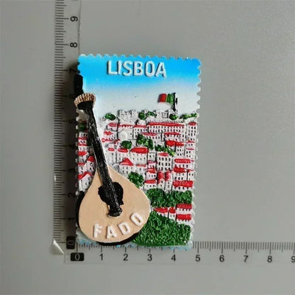 EverTravel Portugal Fridge Magnets Souvenir Resin Collection Decor