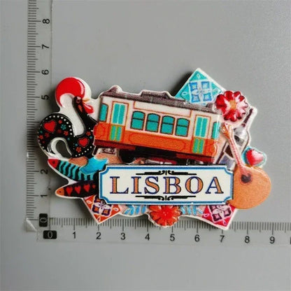 EverTravel Portugal Fridge Magnets Souvenir Resin Collection Decor