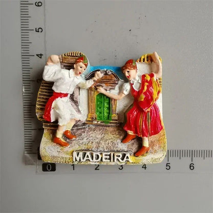 EverTravel Portugal Fridge Magnets Souvenir Resin Collection Decor