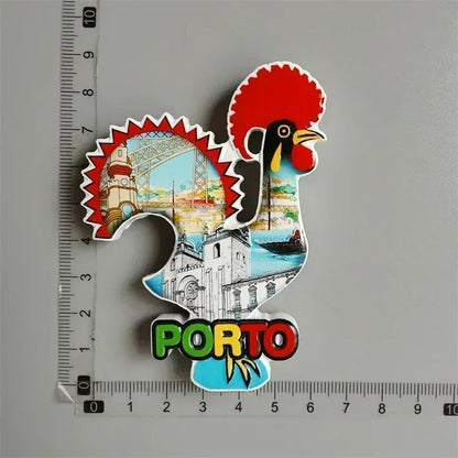 EverTravel Portugal Fridge Magnets Souvenir Resin Collection Decor