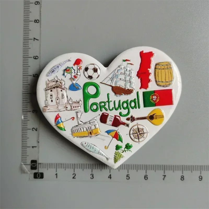 EverTravel Portugal Fridge Magnets Souvenir Resin Collection Decor