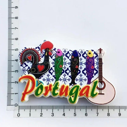 EverTravel Portugal Fridge Magnets Souvenir Resin Collection Decor