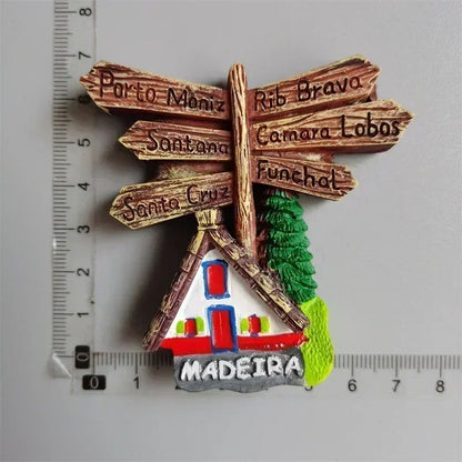 EverTravel Portugal Fridge Magnets Souvenir Resin Collection Decor