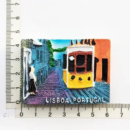 EverTravel Portugal Fridge Magnets Souvenir Resin Collection Decor