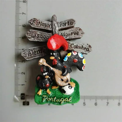 EverTravel Portugal Fridge Magnets Souvenir Resin Collection Decor
