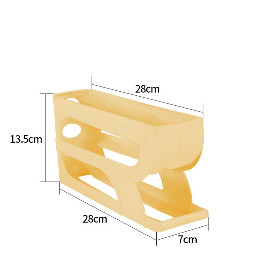 Tier Egg Holder for Fridge Automatic Egg Roller Rack Organizer