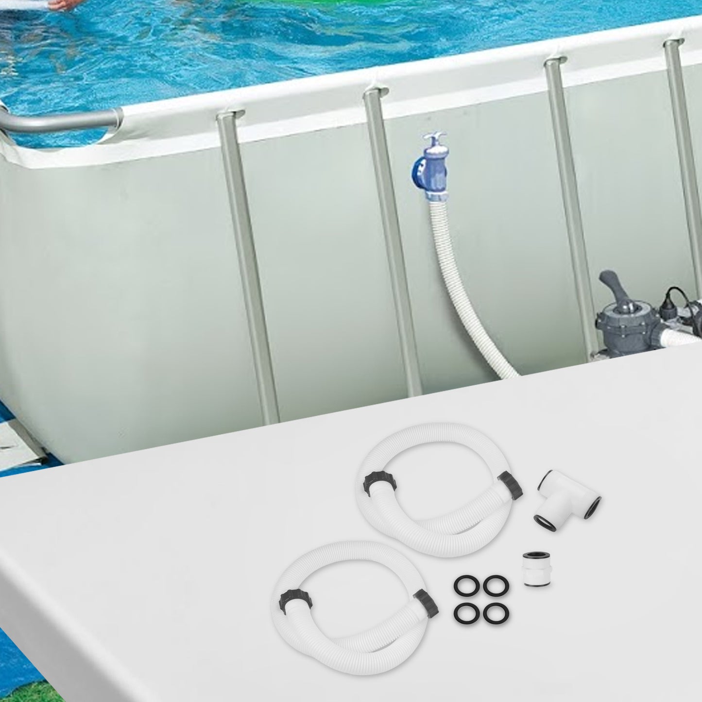 Pool Hose Adapter & Filter Pump Hose Kit for Intex and Coleman Above Ground Pools
