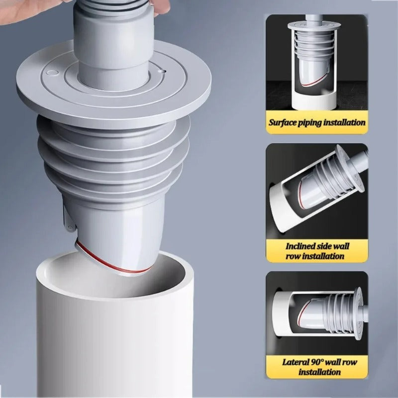 Universal Sink Drain Seal Anti Odor Drain Stopper Leak Proof Floor Drain Connector