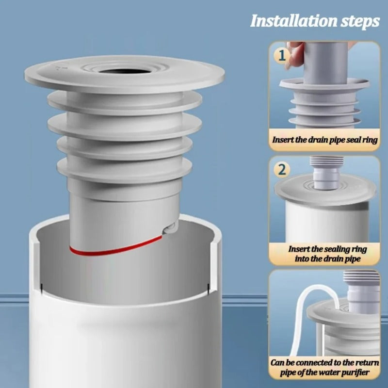 Universal Sink Drain Seal Anti Odor Drain Stopper Leak Proof Floor Drain Connector