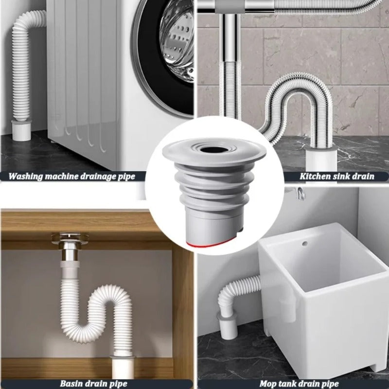 Universal Sink Drain Seal Anti Odor Drain Stopper Leak Proof Floor Drain Connector
