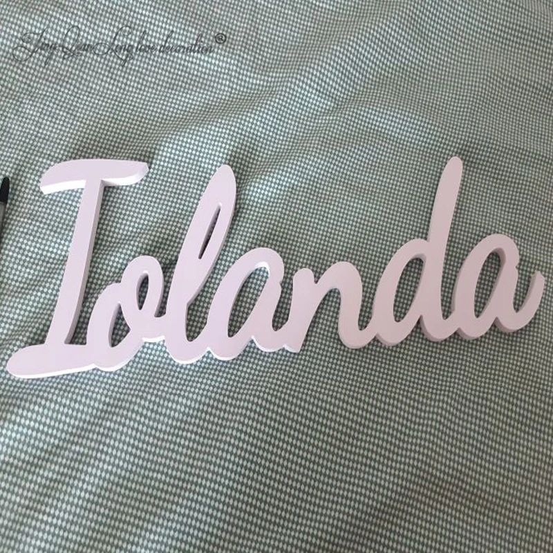 Custom Wooden Name Sign with Base – Personalized Wood Word Decor for Walls & Home Styling