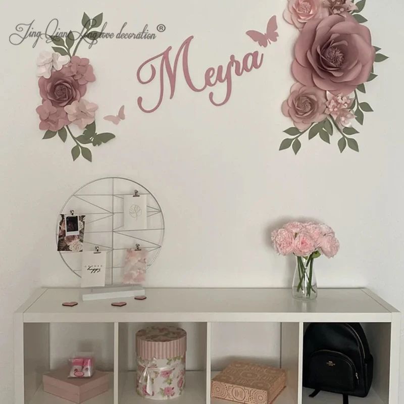 Personalized Wooden Name Sign – Custom Nursery Wall Decor for Baby Room & Home Styling