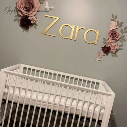 Personalized Wooden Name Sign – Custom Nursery Wall Decor for Baby Room & Home Styling