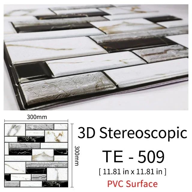 3D Peel-and-Stick Brick Wall Panels – Waterproof PVC Foam Wallpaper Tiles for Stylish Home Makeovers